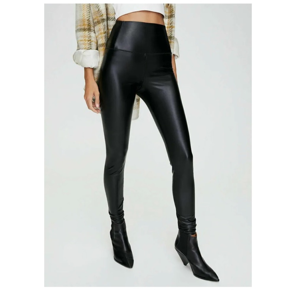 Wilfred Daria vegan leather leggings size Small